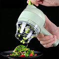 Rechargeable 4 In 1 Electric Vegetable Cutter With Multi-Function Slicer, Chopper, Grinder And Peeler For Fast Kitchen Preparation (Random Color)